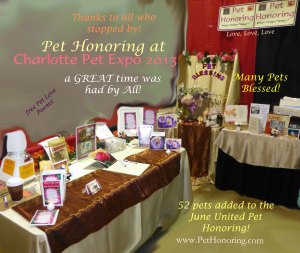 Charlotte Pet Expo Pet Honoring1